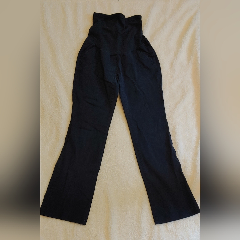 Navy Chino Maternity Pants